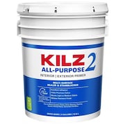 KILZ Sealer and Primer, White, 5 gal, Pail 20000